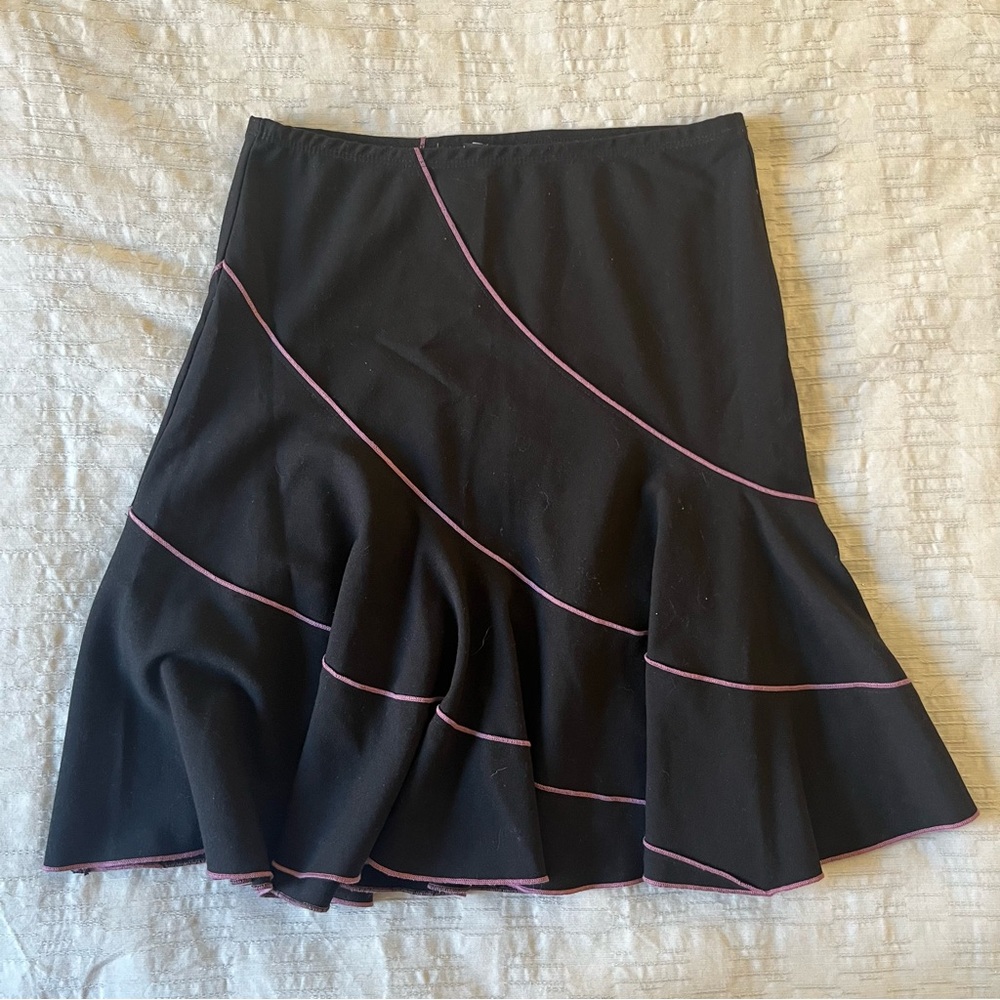 VINTAGE BLACK MIDI SKIRT